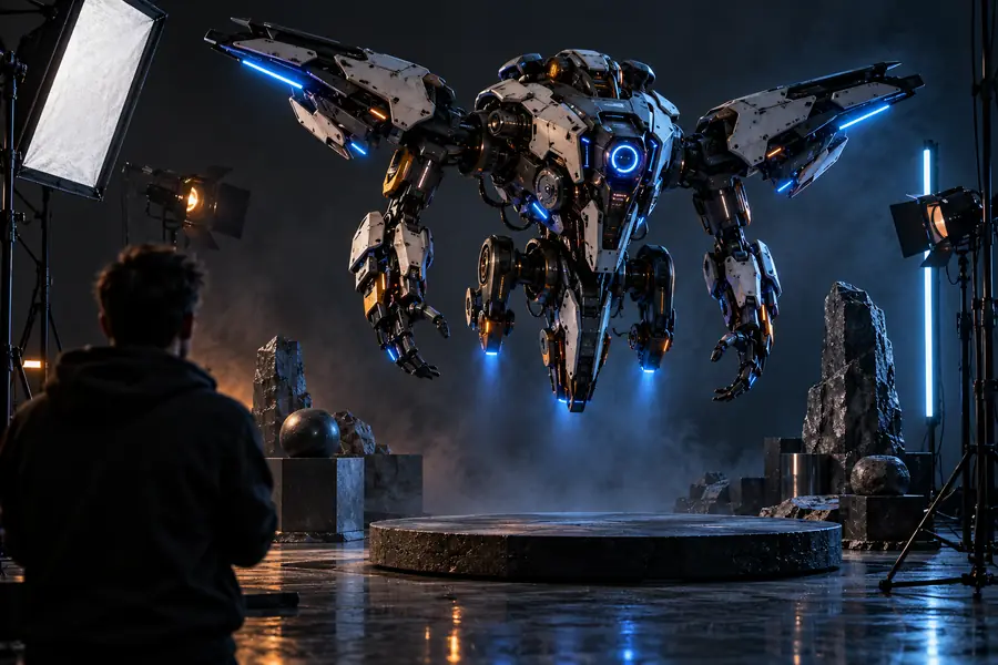 Reference image of a flying robot